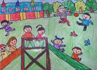 After class games (Edward He, 5 years old)