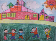 I love my school (Xinwei Guo, 4 years old)