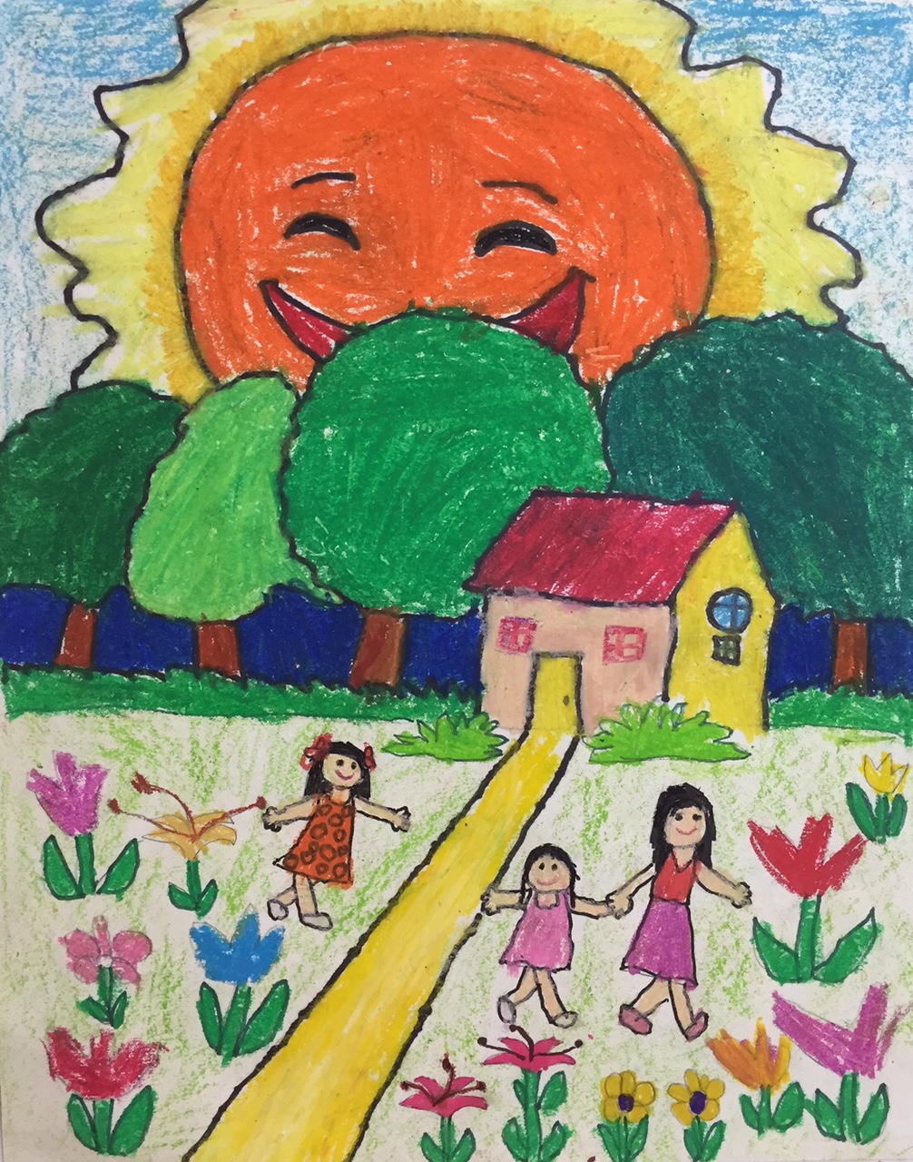  夏日炎炎  Audrey  姜语欢 5岁画